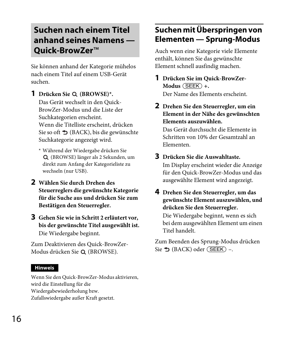 Seite 16 | Sony DSX-A30 User Manual | Page 38 / 132
