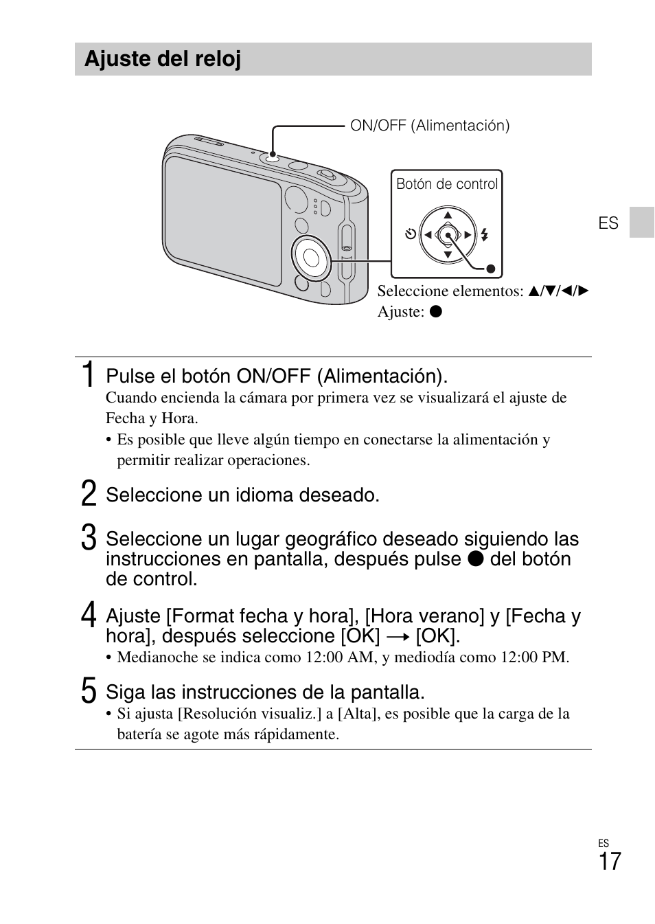 Ajuste del reloj | Sony DSC-TF1 User Manual | Page 113 / 579