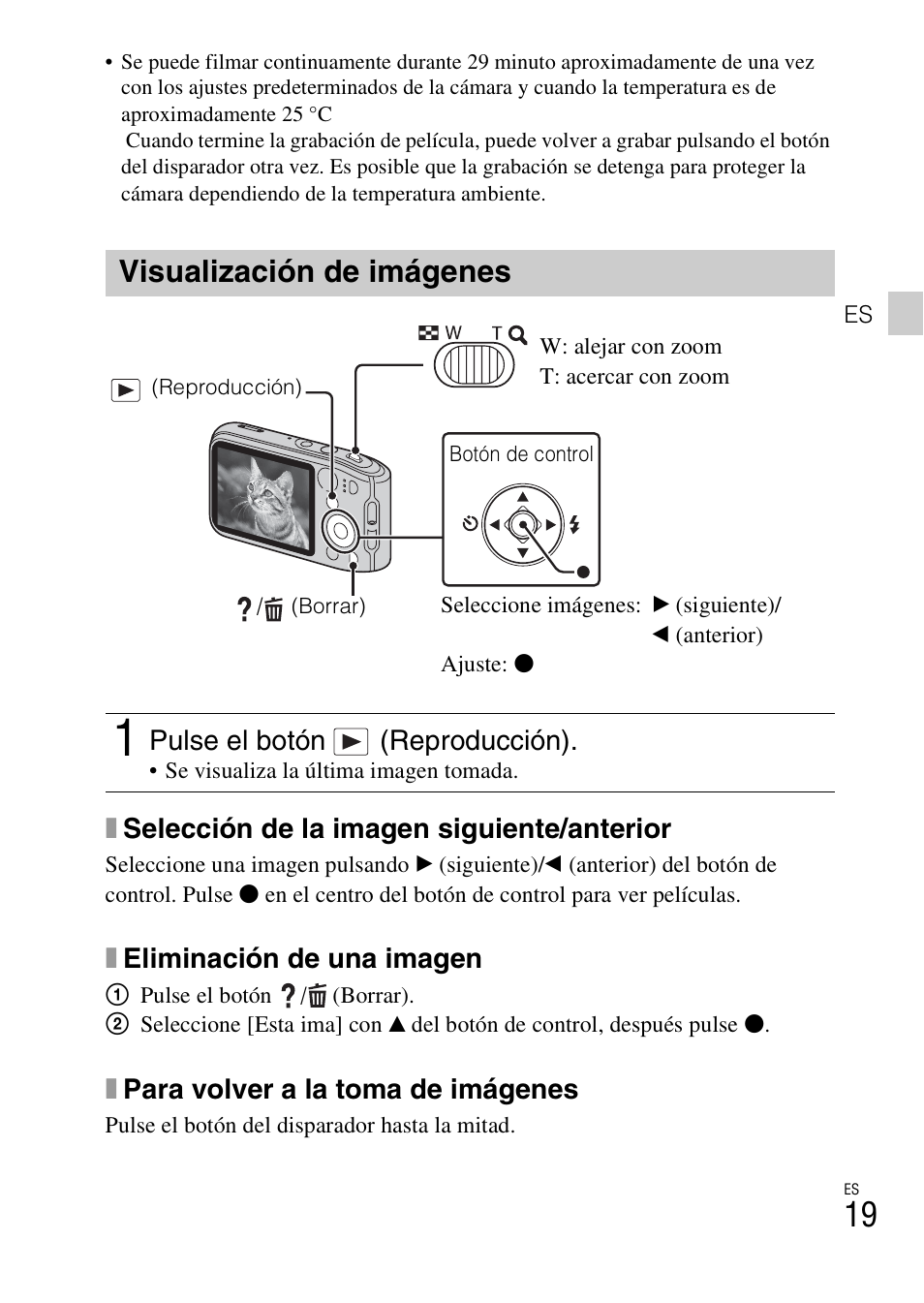 Visualización de imágenes | Sony DSC-TF1 User Manual | Page 115 / 579