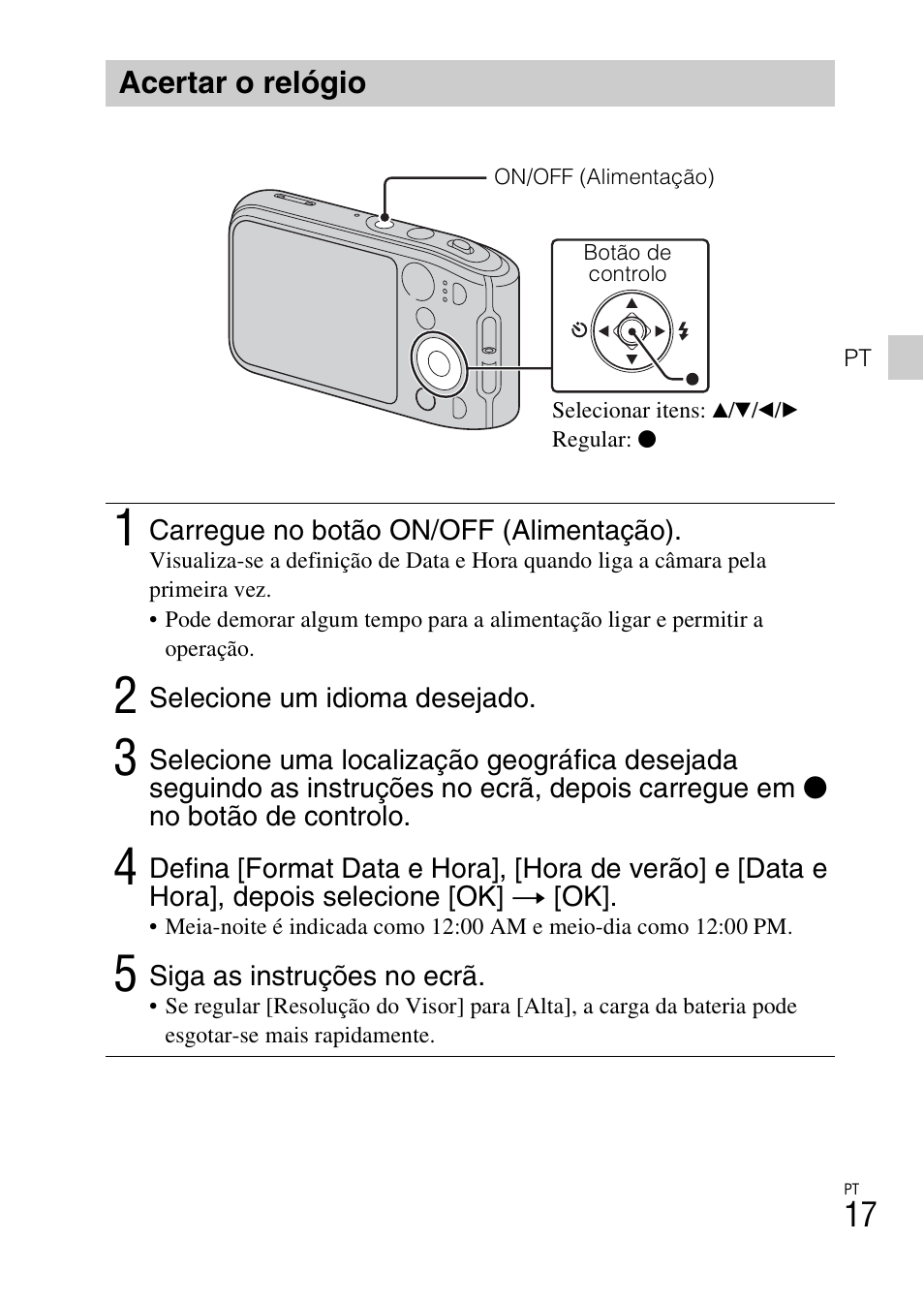 Acertar o relógio | Sony DSC-TF1 User Manual | Page 145 / 579