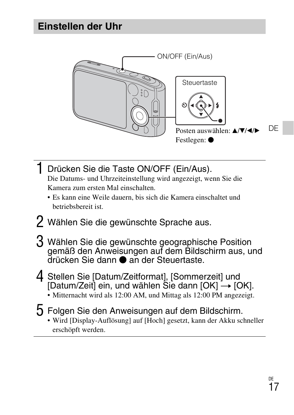 Einstellen der uhr | Sony DSC-TF1 User Manual | Page 175 / 579