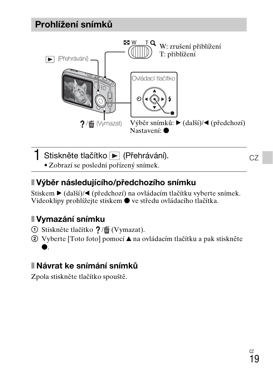 Prohlížení snímků | Sony DSC-TF1 User Manual | Page 273 / 579