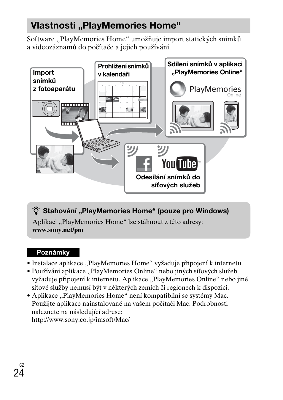 Vlastnosti „playmemories home | Sony DSC-TF1 User Manual | Page 278 / 579