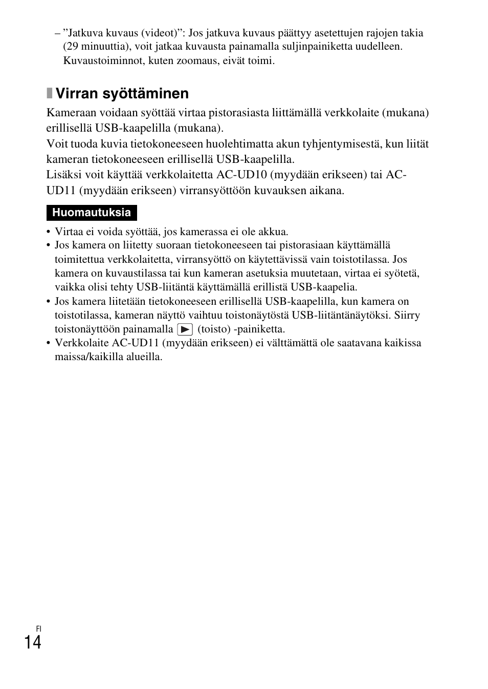 Xvirran syöttäminen | Sony DSC-TF1 User Manual | Page 394 / 579