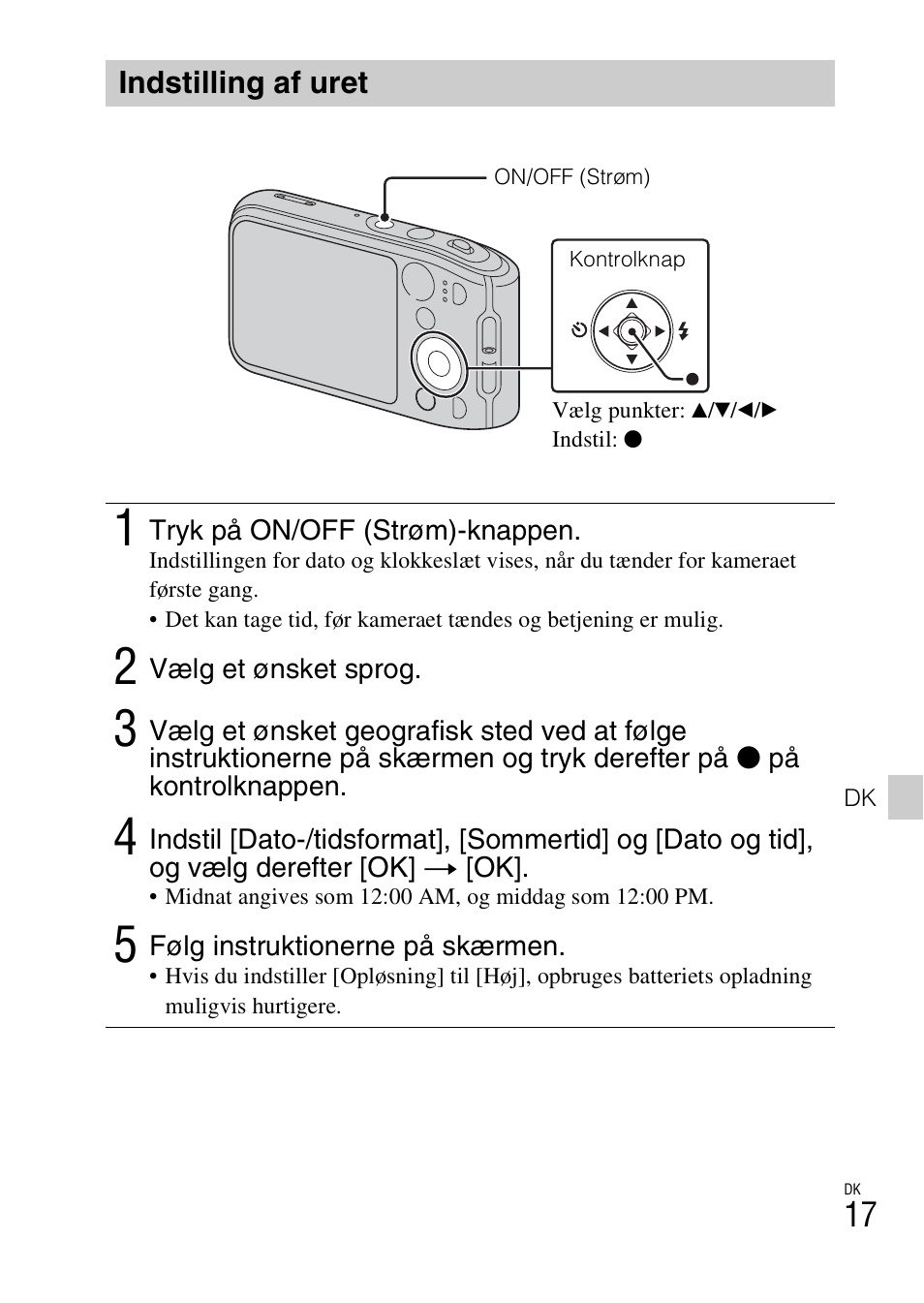 Indstilling af uret | Sony DSC-TF1 User Manual | Page 457 / 579