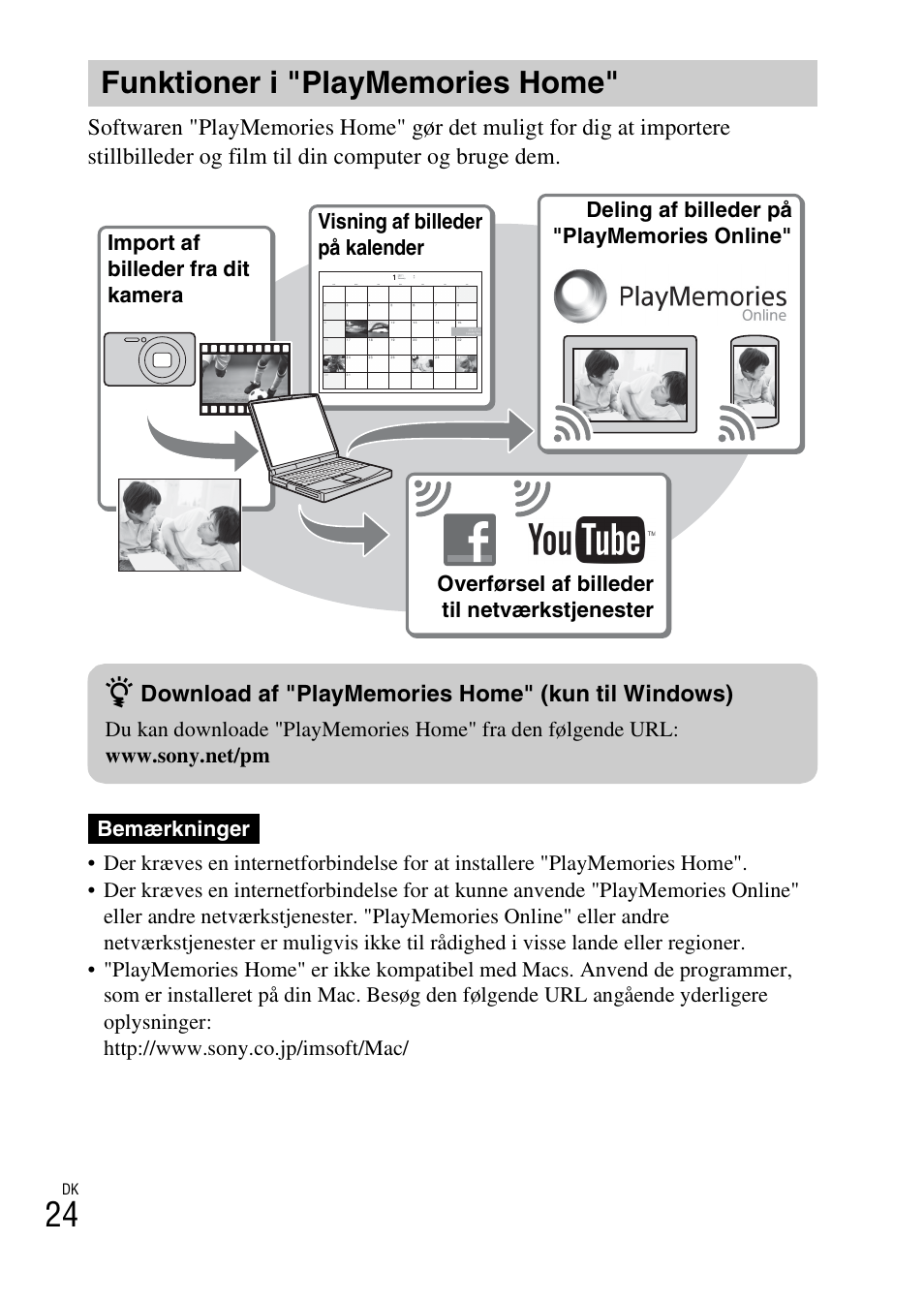 Funktioner i "playmemories home | Sony DSC-TF1 User Manual | Page 464 / 579