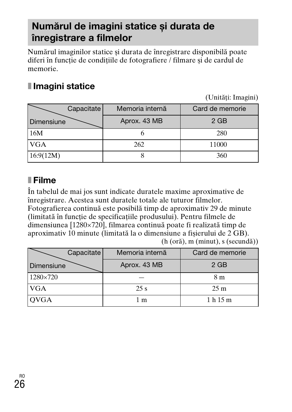 Ximagini statice, Xfilme | Sony DSC-TF1 User Manual | Page 528 / 579