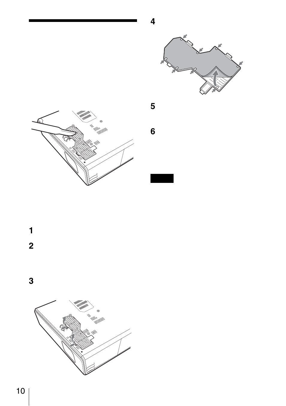 エアーフィルターを クリーニングする | Sony VPL-CX70 User Manual | Page 10 / 88