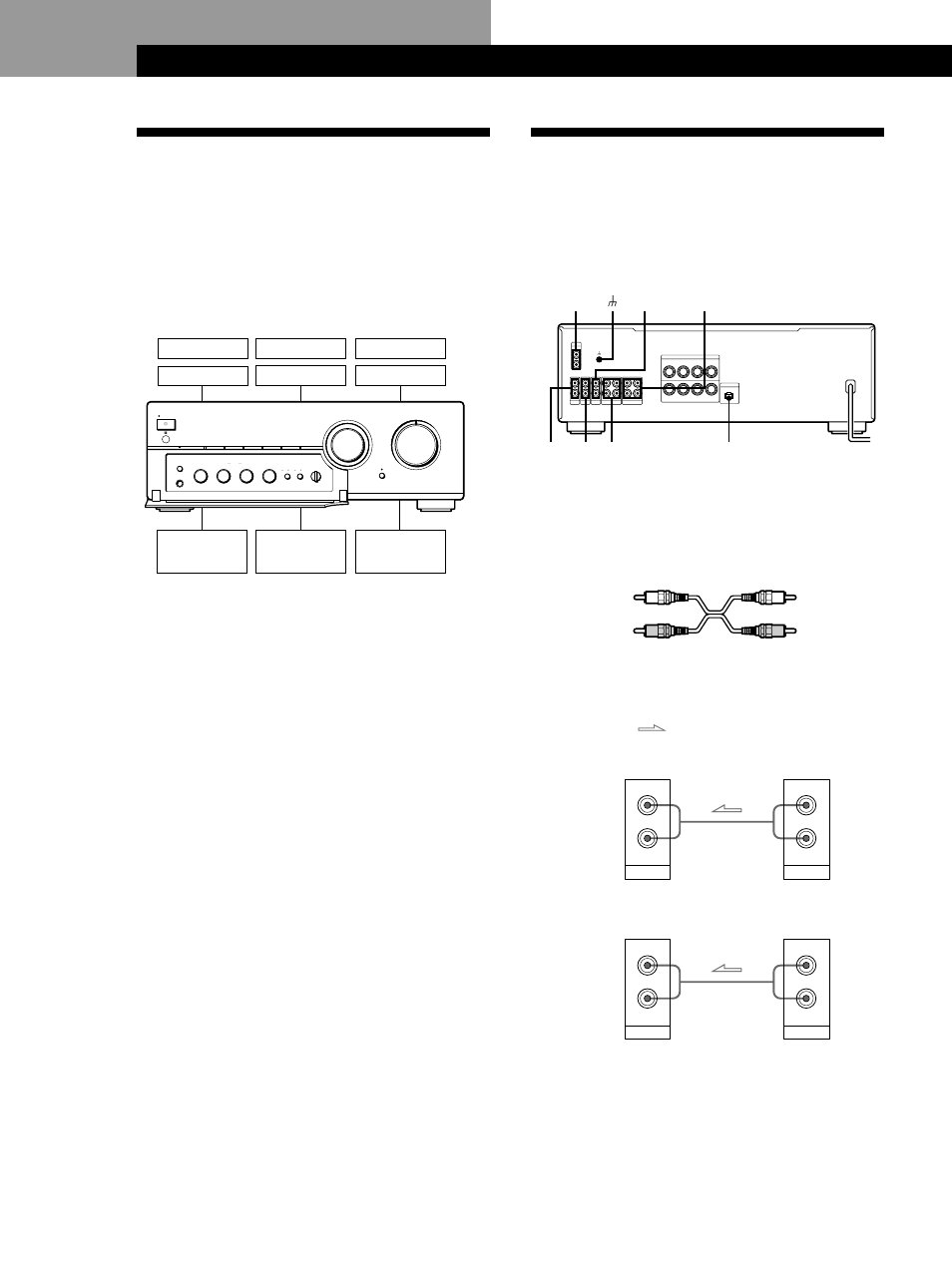 Anschlußübersicht, Anschluß von audiokomponenten, Vorbereitung 4 | Vorbereitung, Übersicht, Vorbereitungen, Verbindungen, Cd-spieler, Das pfeilsymbol ç zeigt den signalfluß an, Tuner | Sony TA-FB720R User Manual | Page 4 / 48