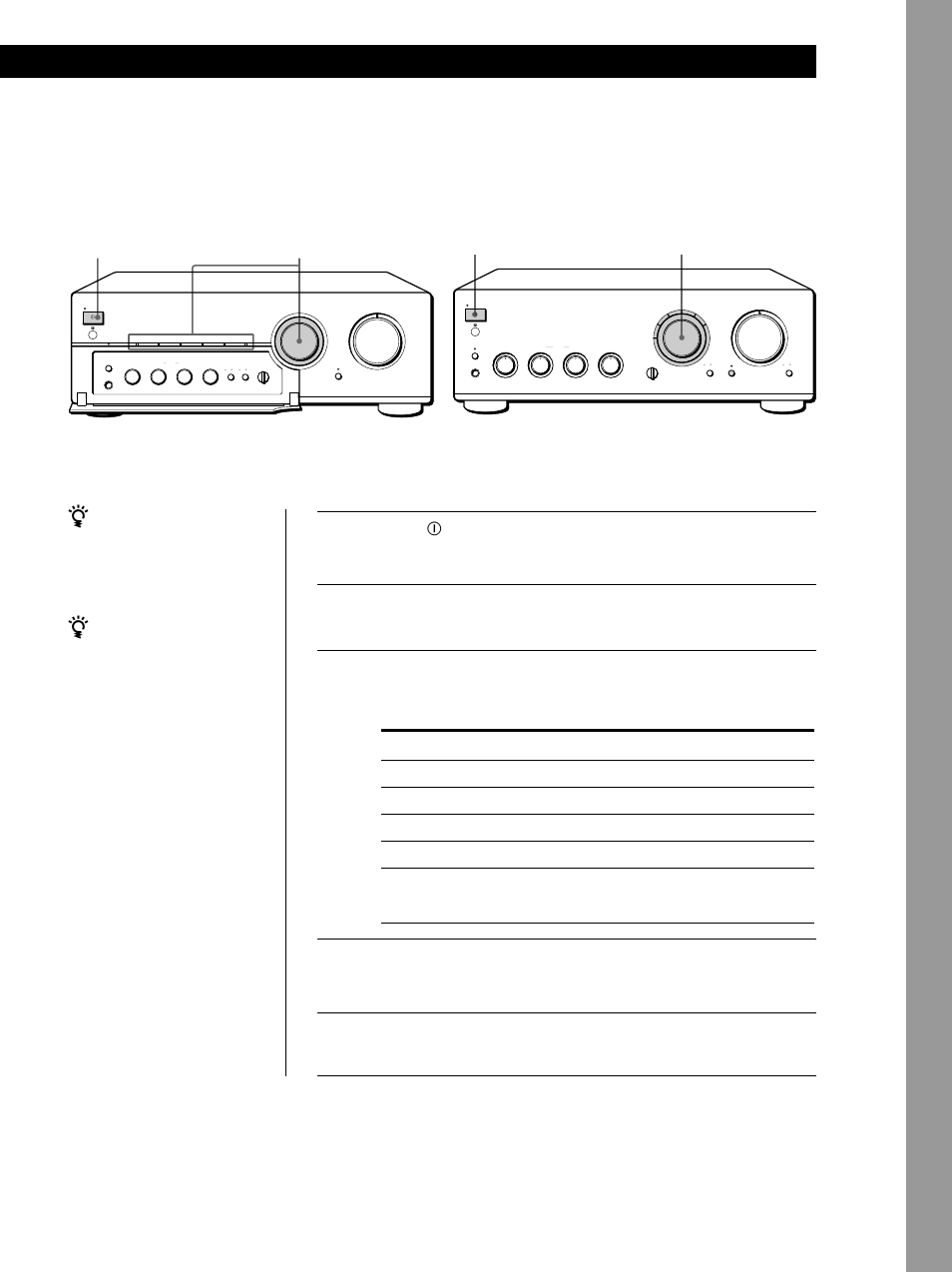 Registrazione, Operazioni di base 9, Operazioni di base | Premere u per accendere l’amplificatore, Accendere la fonte di programma da registrare, Iniziare a riprodurre la fonte di programma, Regolare input selector su, Per registrare, Tape1/dat tape2/md | Sony TA-FB720R User Manual | Page 45 / 48