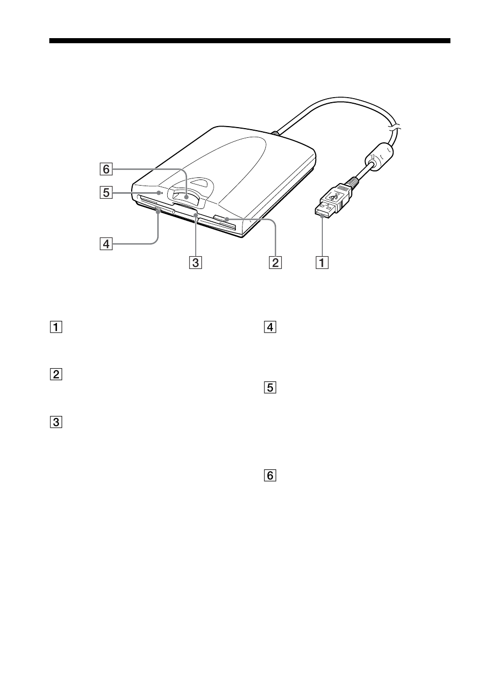 ｲｿｼ／ﾃﾆｺﾍｹｦﾄﾜ, 部件名称和功能 | Sony MSFD-20U User Manual | Page 116 / 128