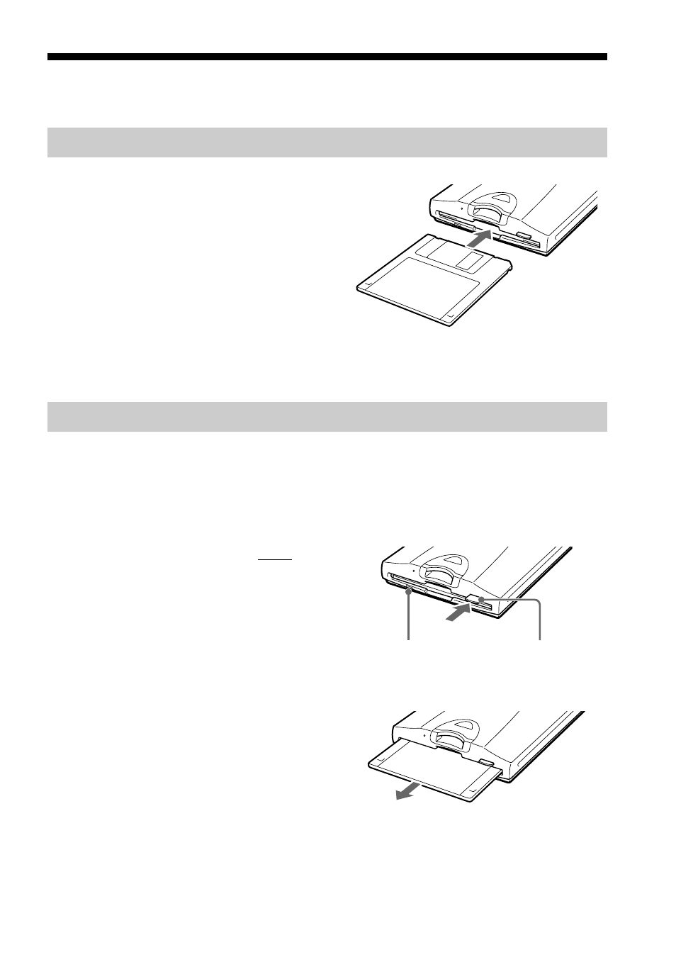 ｲ衒甌ﾍﾈ｡ｳĭ, ﾈ｡ｳĭ, 插入和取出软盘 | 插入软盘 取出软盘 | Sony MSFD-20U User Manual | Page 117 / 128