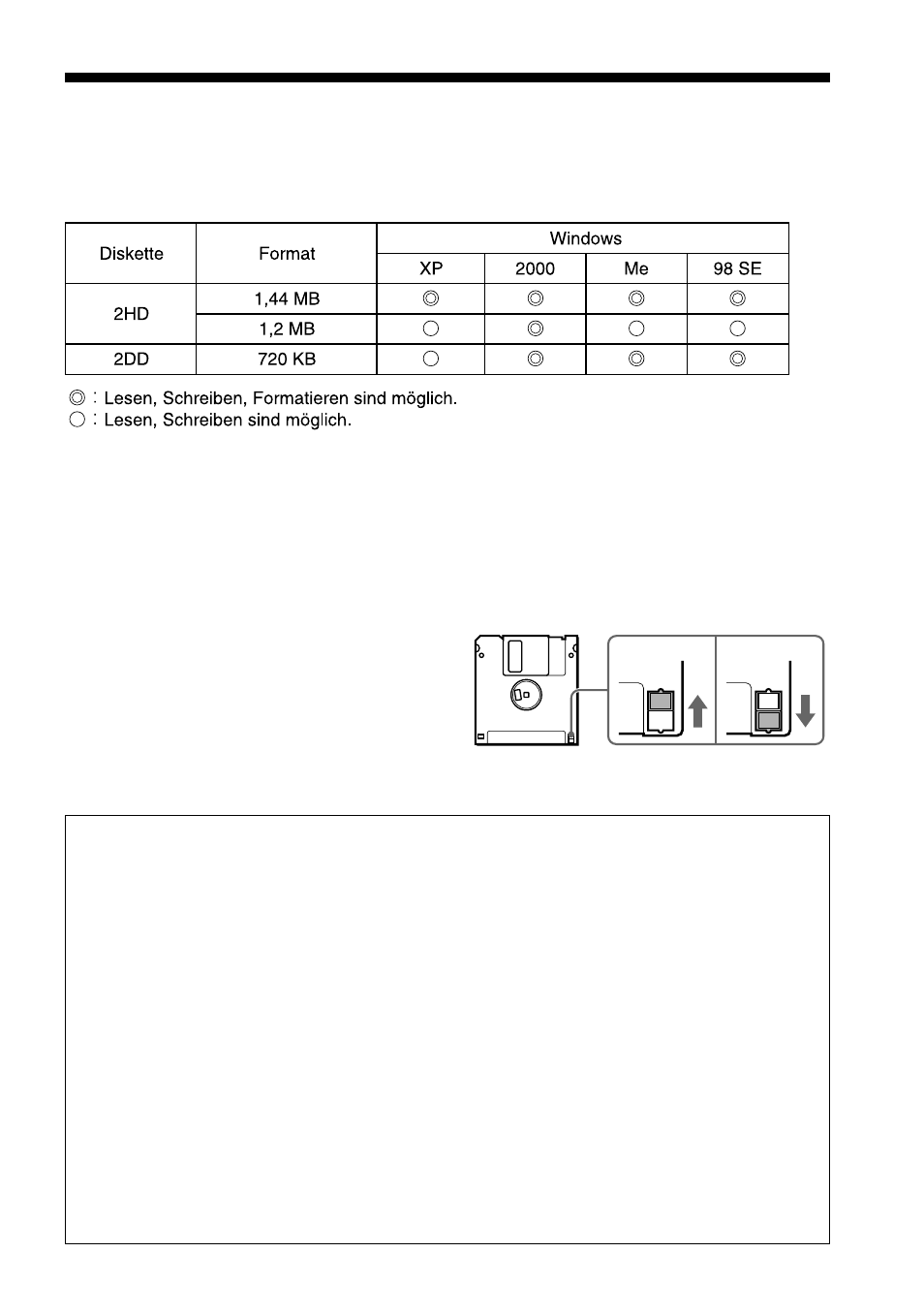 Hinweise zu disketten | Sony MSFD-20U User Manual | Page 41 / 128