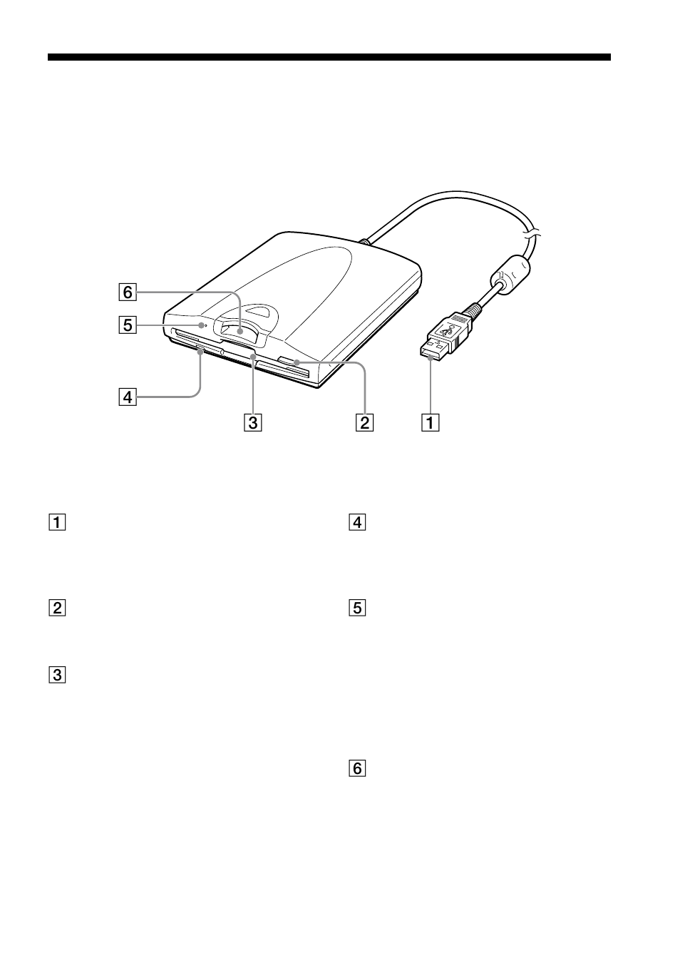 Nombres y funciones de los componentes | Sony MSFD-20U User Manual | Page 69 / 128