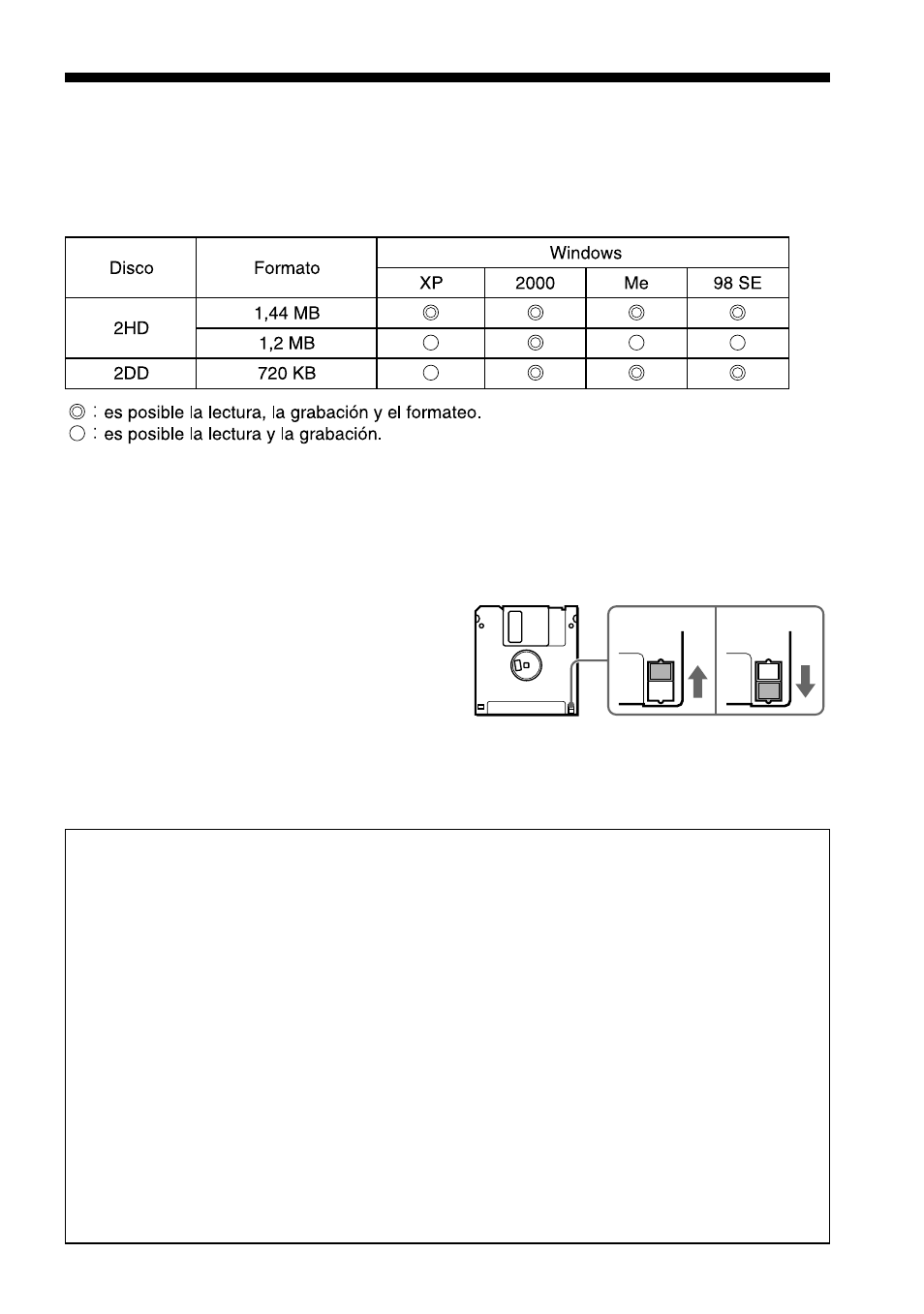 Acerca de los disquetes | Sony MSFD-20U User Manual | Page 73 / 128
