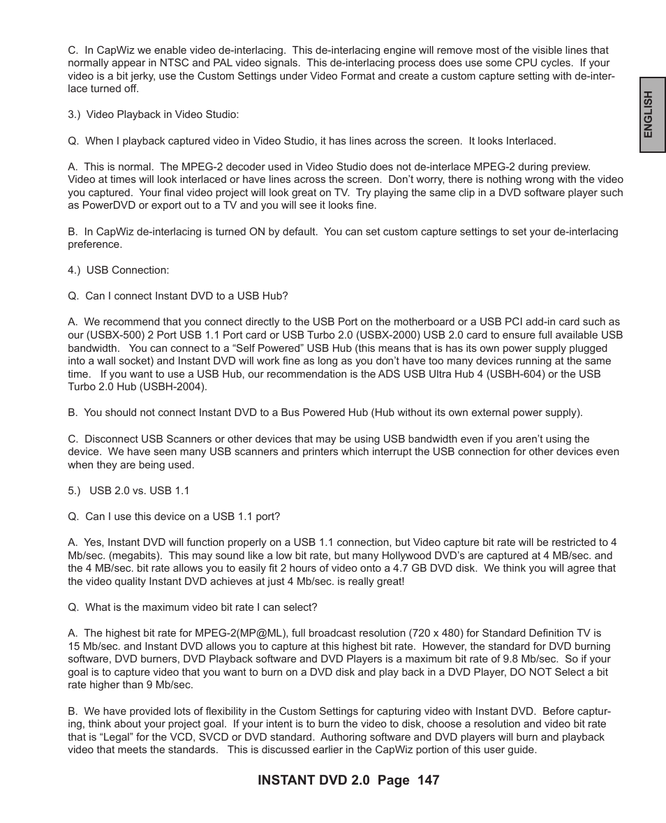 ADS Technologies INSTANT DVD 2 User Manual | Page 147 / 150