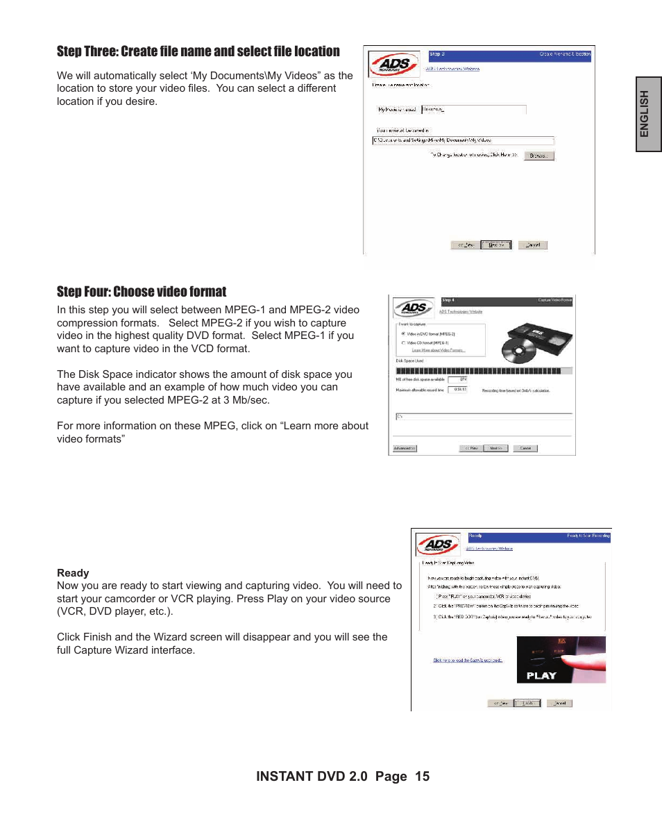 ADS Technologies INSTANT DVD 2 User Manual | Page 15 / 150