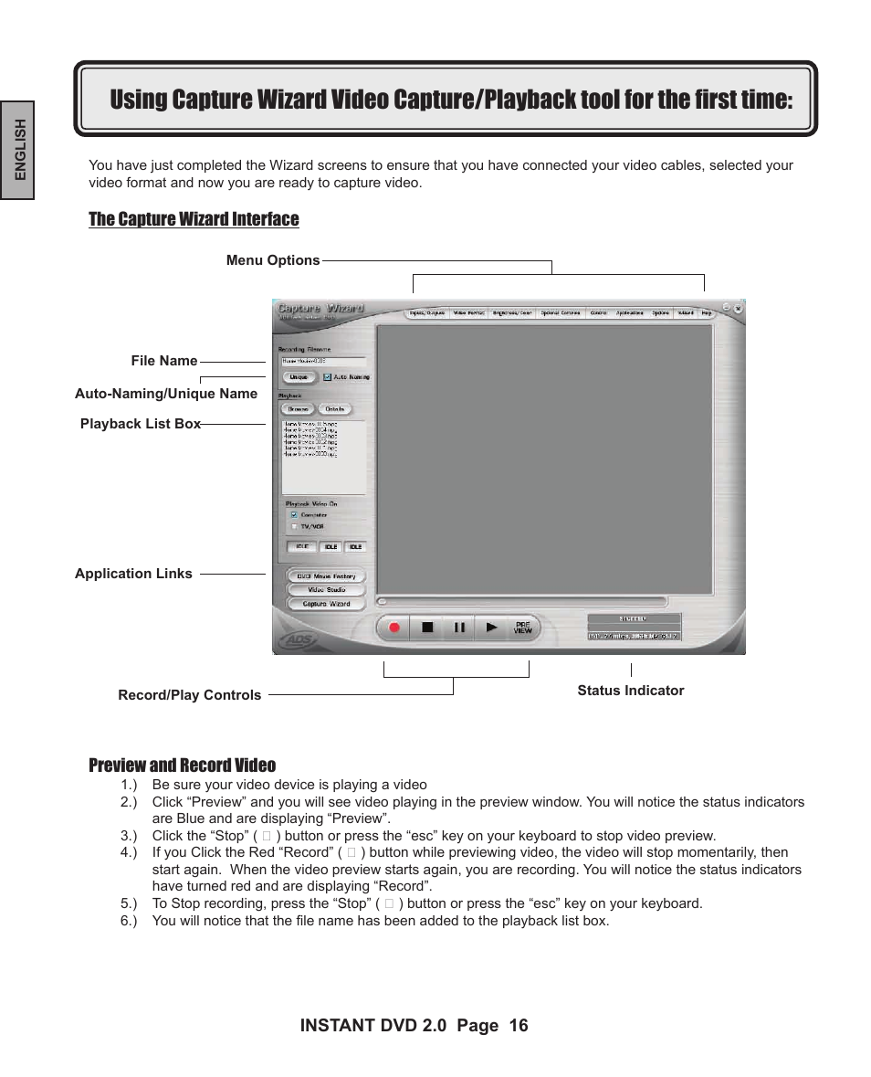 ADS Technologies INSTANT DVD 2 User Manual | Page 16 / 150