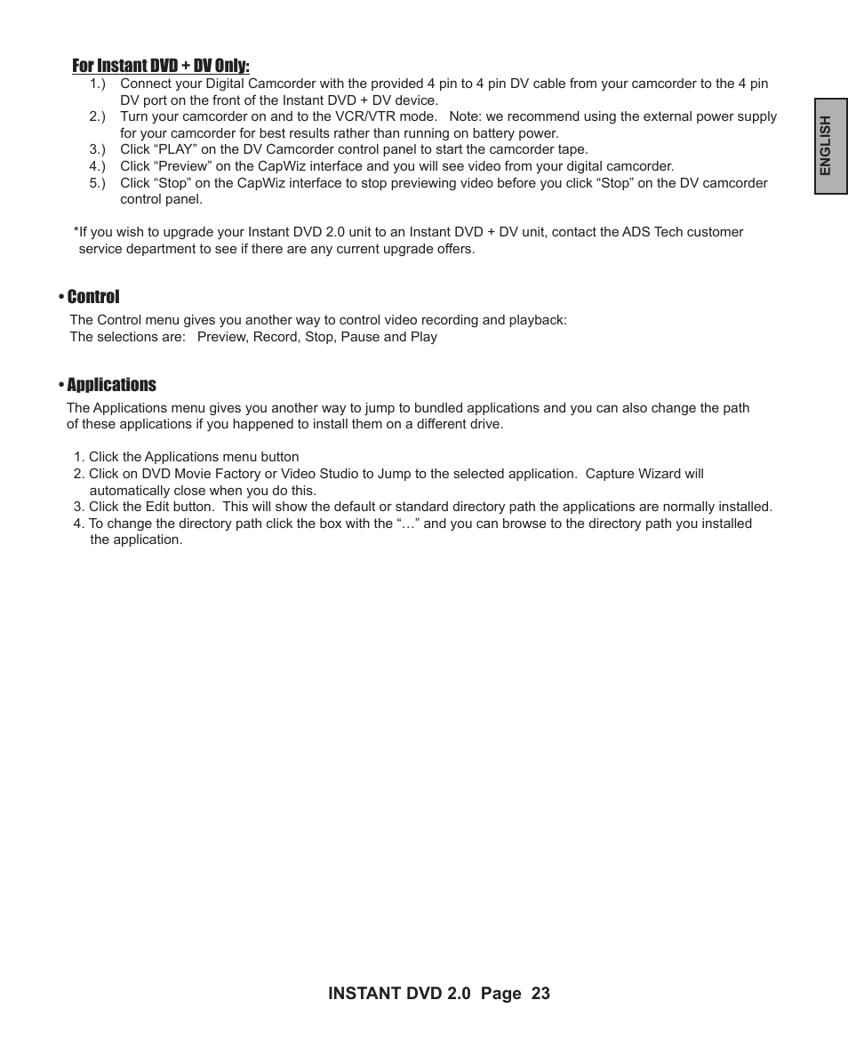 ADS Technologies INSTANT DVD 2 User Manual | Page 23 / 150