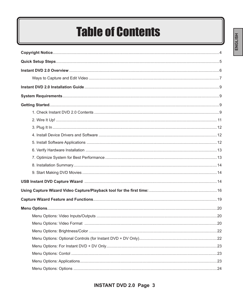 ADS Technologies INSTANT DVD 2 User Manual | Page 3 / 150