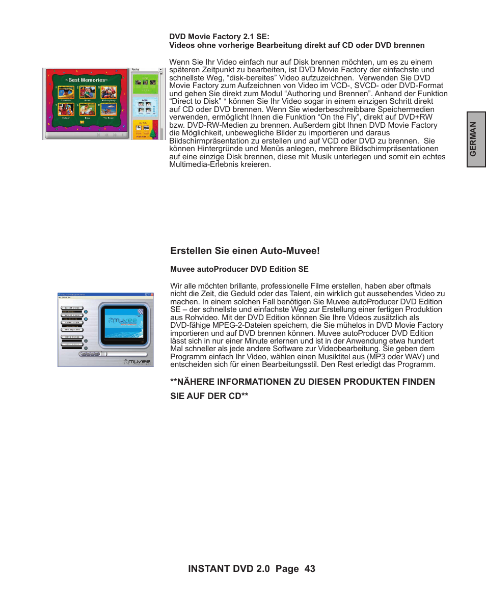 ADS Technologies INSTANT DVD 2 User Manual | Page 43 / 150