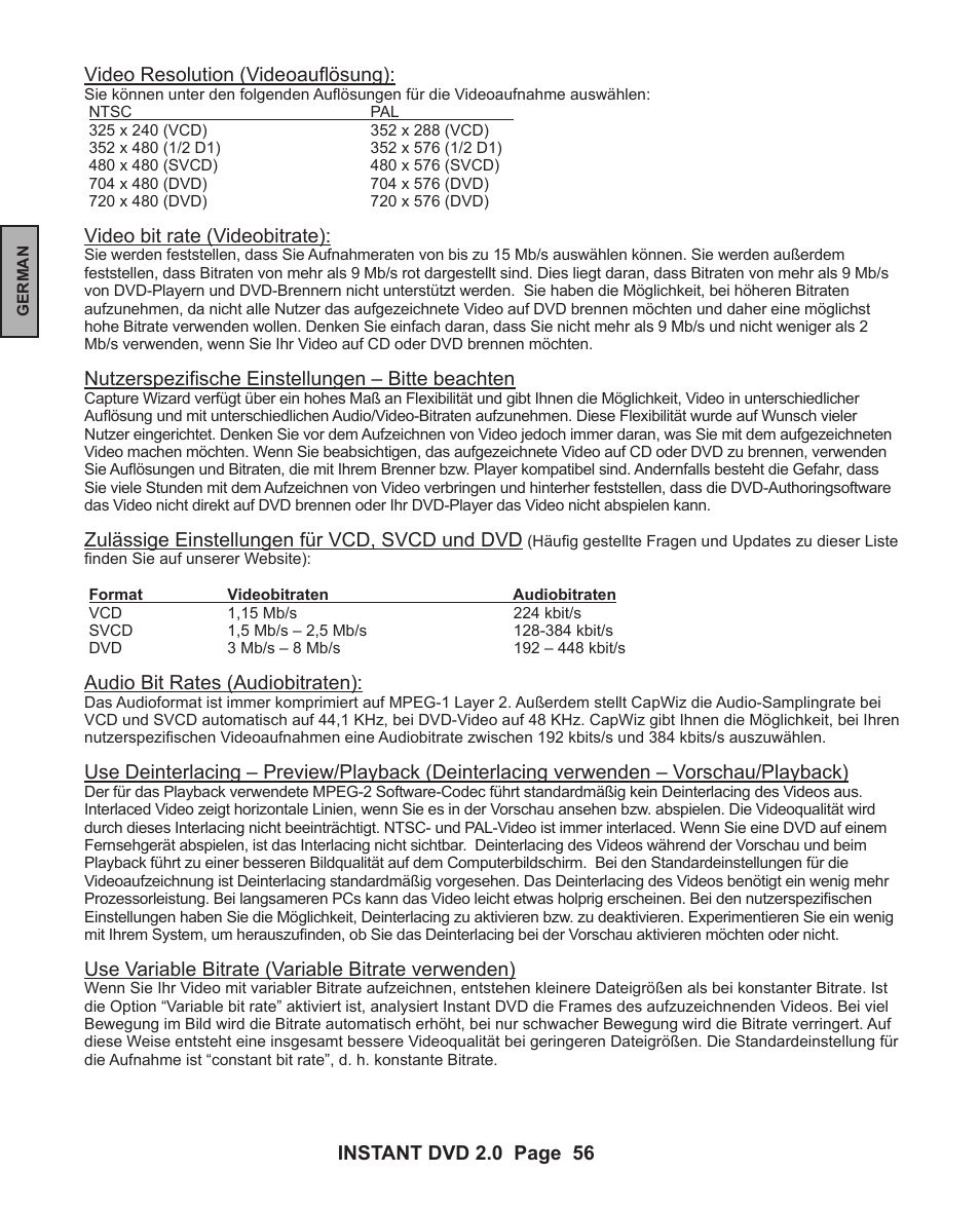 ADS Technologies INSTANT DVD 2 User Manual | Page 56 / 150