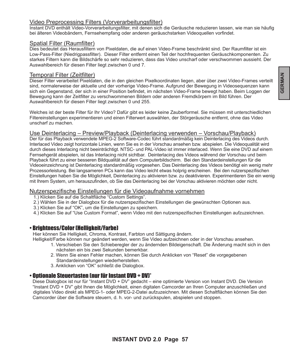 ADS Technologies INSTANT DVD 2 User Manual | Page 57 / 150