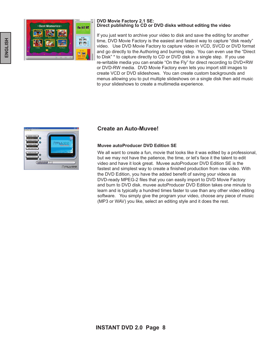 ADS Technologies INSTANT DVD 2 User Manual | Page 8 / 150
