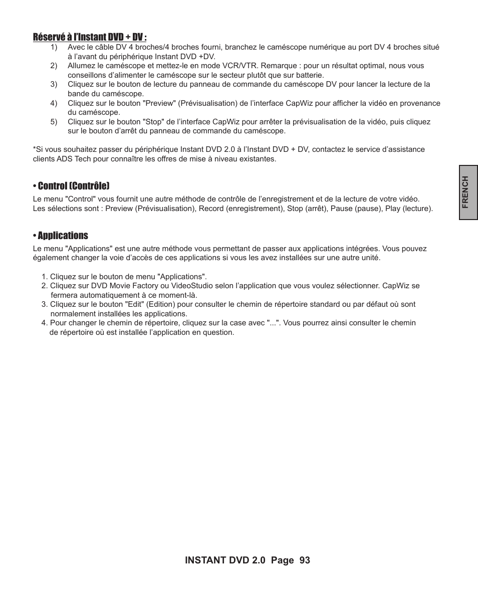 ADS Technologies INSTANT DVD 2 User Manual | Page 93 / 150