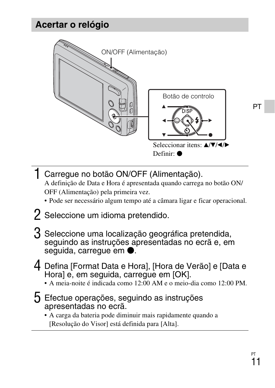 Acertar o relógio | Sony DSC-W620 User Manual | Page 103 / 435