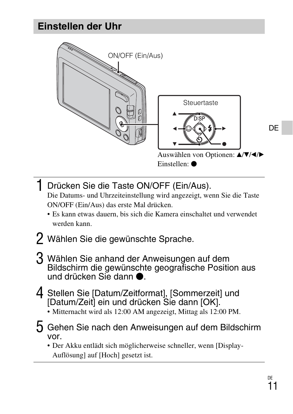 Einstellen der uhr | Sony DSC-W620 User Manual | Page 125 / 435