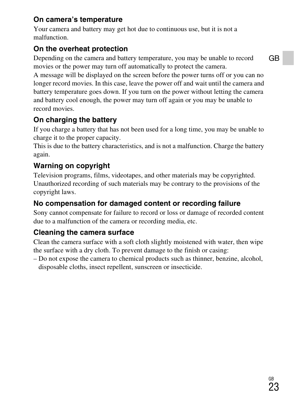 Sony DSC-W620 User Manual | Page 23 / 435