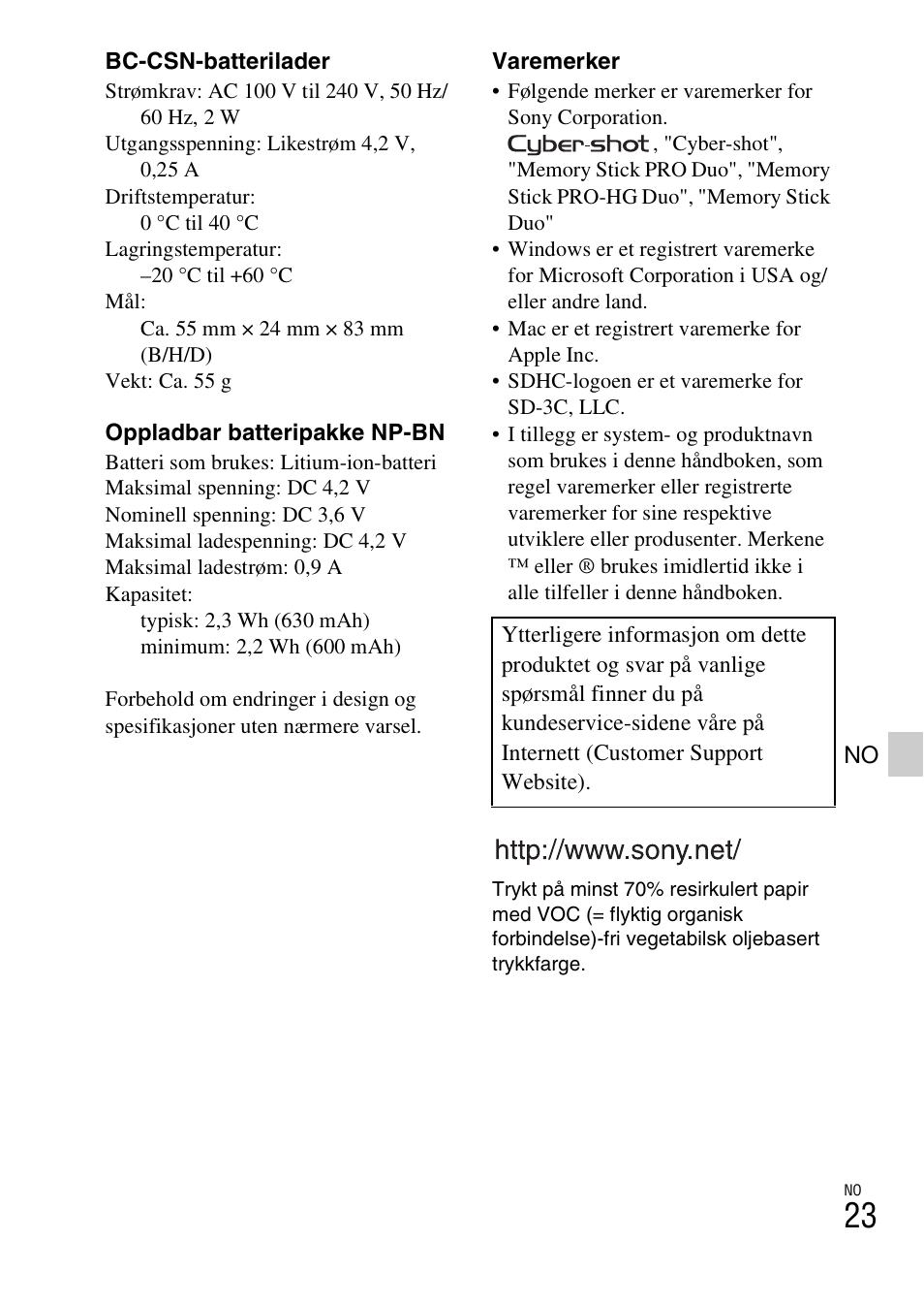 Sony DSC-W620 User Manual | Page 315 / 435