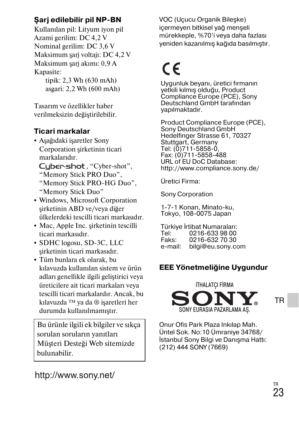 Sony DSC-W620 User Manual | Page 403 / 435