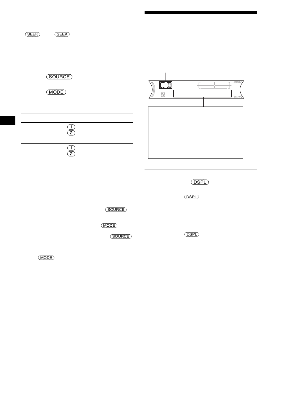 Display items, With optional unit) | Sony CDX-F5000C User Manual | Page 10 / 152