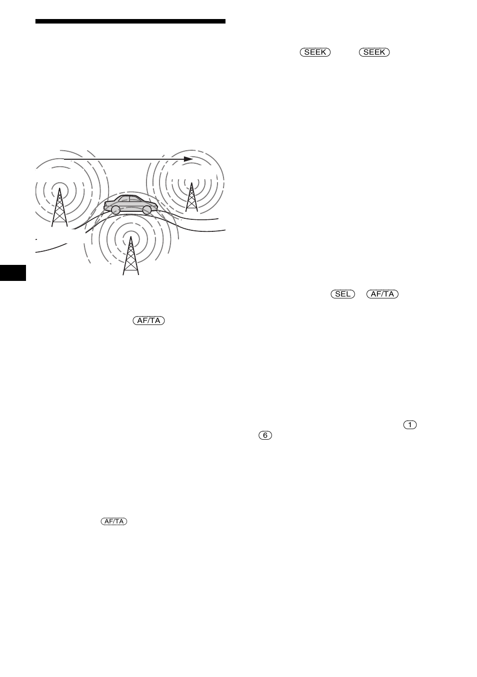 Risintonizzazione automatica per la ricezione | Sony CDX-F5000C User Manual | Page 104 / 152