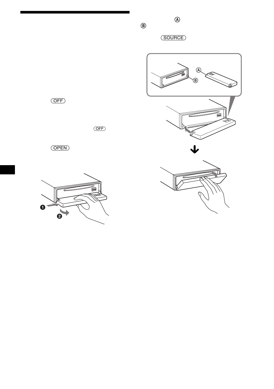 Het voorpaneel verwijderen, 8het voorpaneel verwijderen | Sony CDX-F5000C User Manual | Page 126 / 152