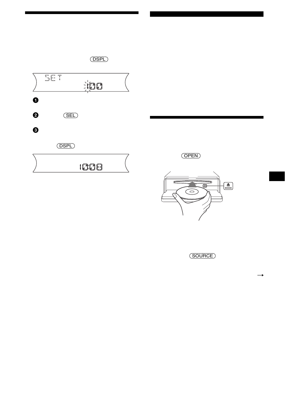 Klok instellen, Cd-speler cd/md-apparatuur (optioneel), Een disc afspelen | 9klok instellen | Sony CDX-F5000C User Manual | Page 127 / 152