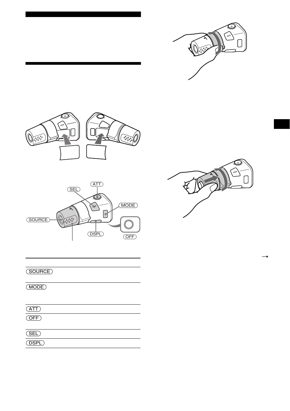 Other functions, Using the rotary commander | Sony CDX-F5000C User Manual | Page 19 / 152