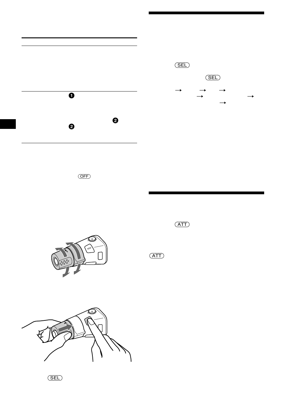 Adjusting the sound characteristics, Quickly attenuating the sound | Sony CDX-F5000C User Manual | Page 20 / 152