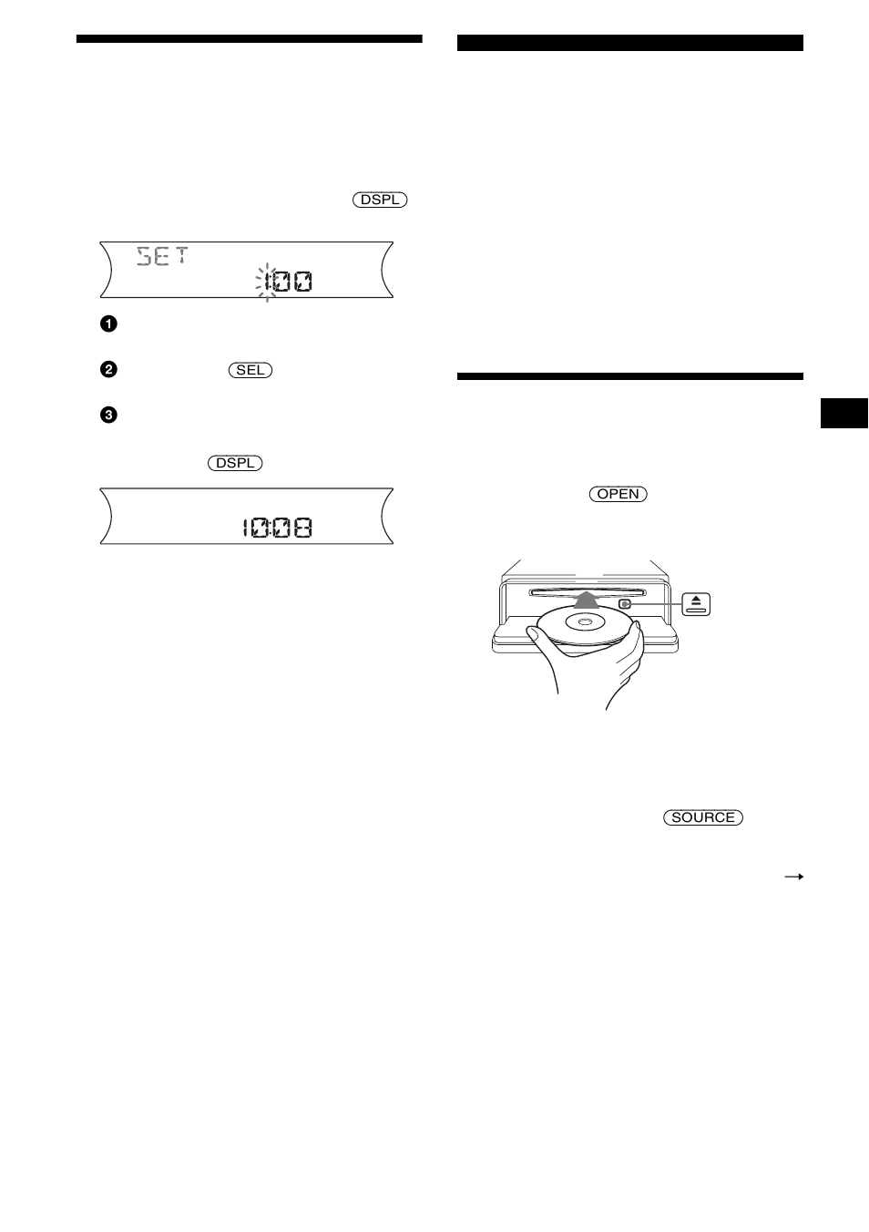 Einstellen der uhr, Cd-player cd/md-gerät (gesondert erhältlich), Wiedergeben einer cd | 9einstellen der uhr | Sony CDX-F5000C User Manual | Page 37 / 152