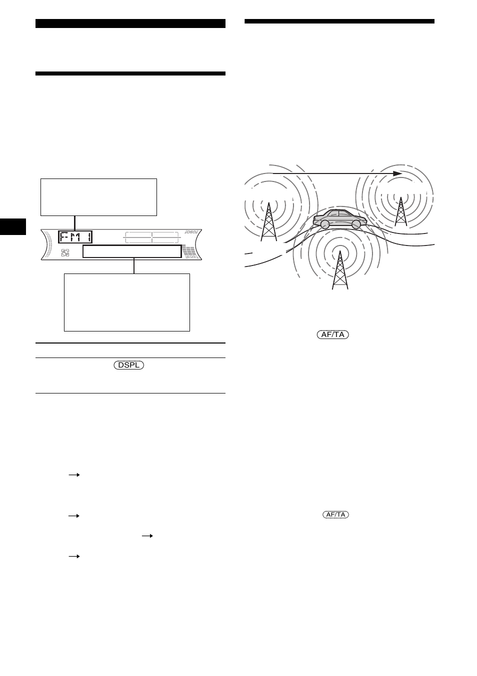 Übersicht über rds, Af (alternative frequencies) | Sony CDX-F5000C User Manual | Page 44 / 152