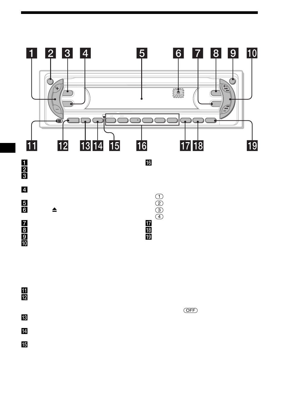 Emplacement des commandes, 4emplacement des commandes | Sony CDX-F5000C User Manual | Page 62 / 152