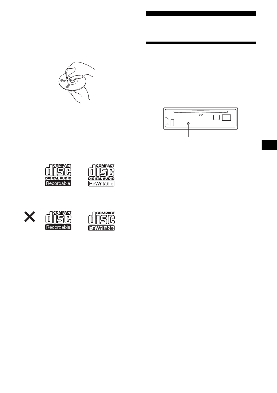 Préparation, Réinitialisation de l’appareil | Sony CDX-F5000C User Manual | Page 65 / 152