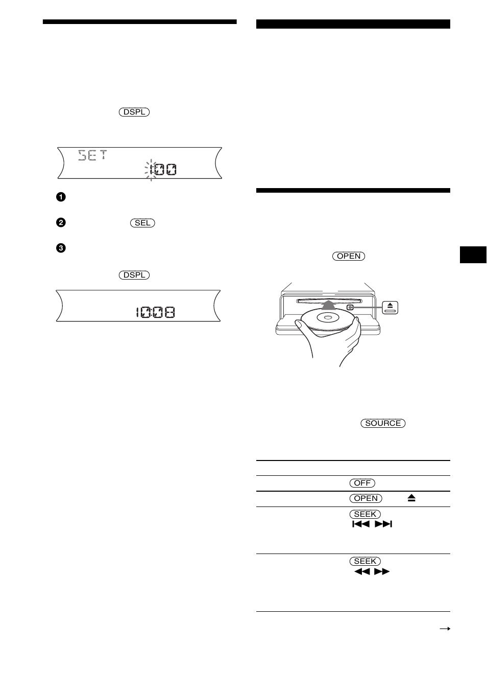 Réglage de l’horloge, Lecteur cd lecteur cd/md (en option), Lecture d’un disque | 9réglage de l’horloge | Sony CDX-F5000C User Manual | Page 67 / 152