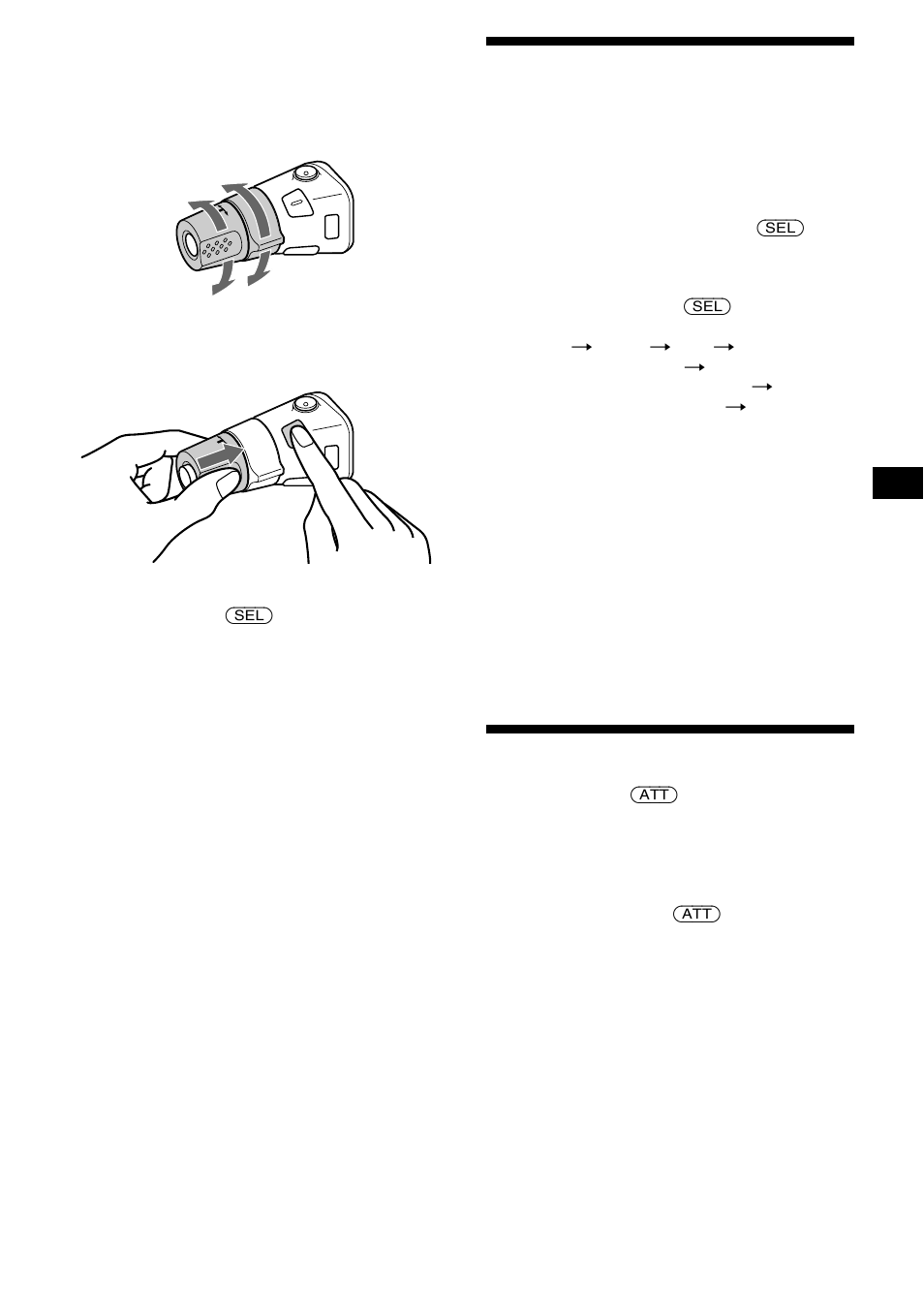 Réglage des caractéristiques sonores, Atténuation rapide du son | Sony CDX-F5000C User Manual | Page 79 / 152