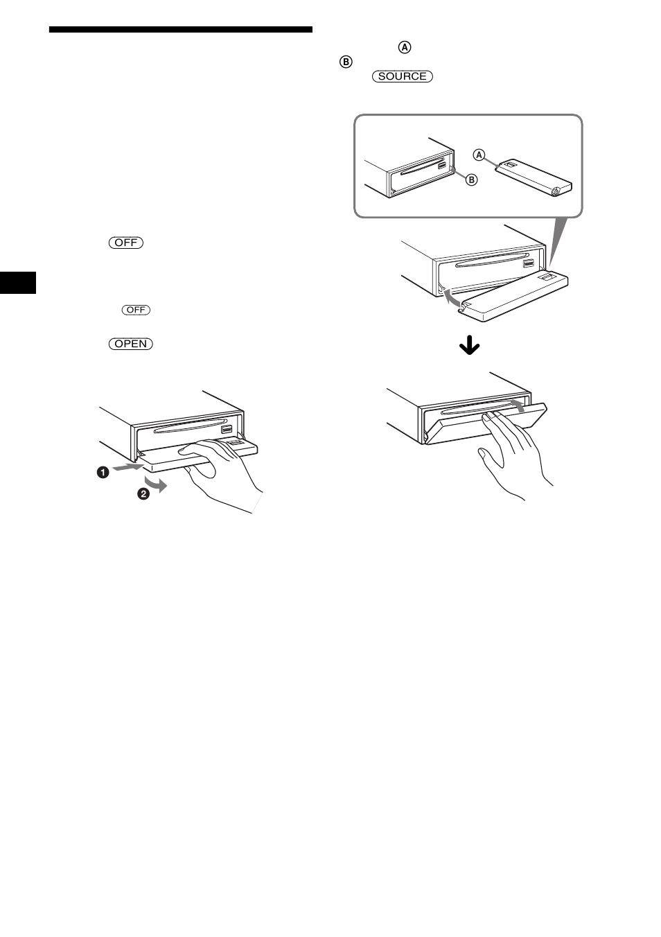 Detaching the front panel, 8detaching the front panel | Sony CDX-F5000C User Manual | Page 8 / 152