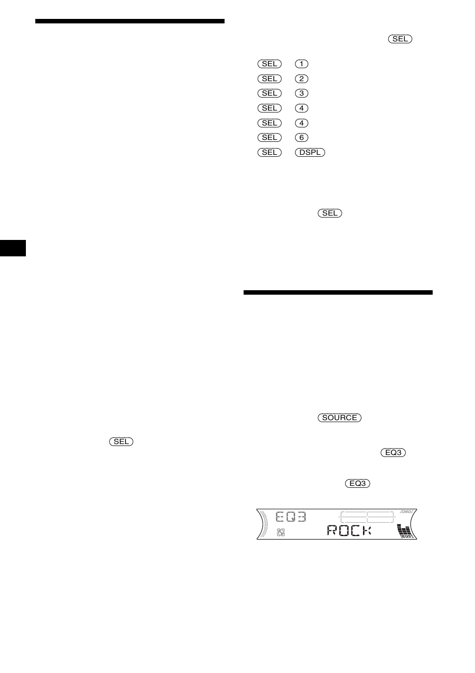 Modification des réglages du son et de l’affichage, Réglage de l’égaliseur (eq3), Modification des réglages du son et de | L’affichage | Sony CDX-F5000C User Manual | Page 80 / 152