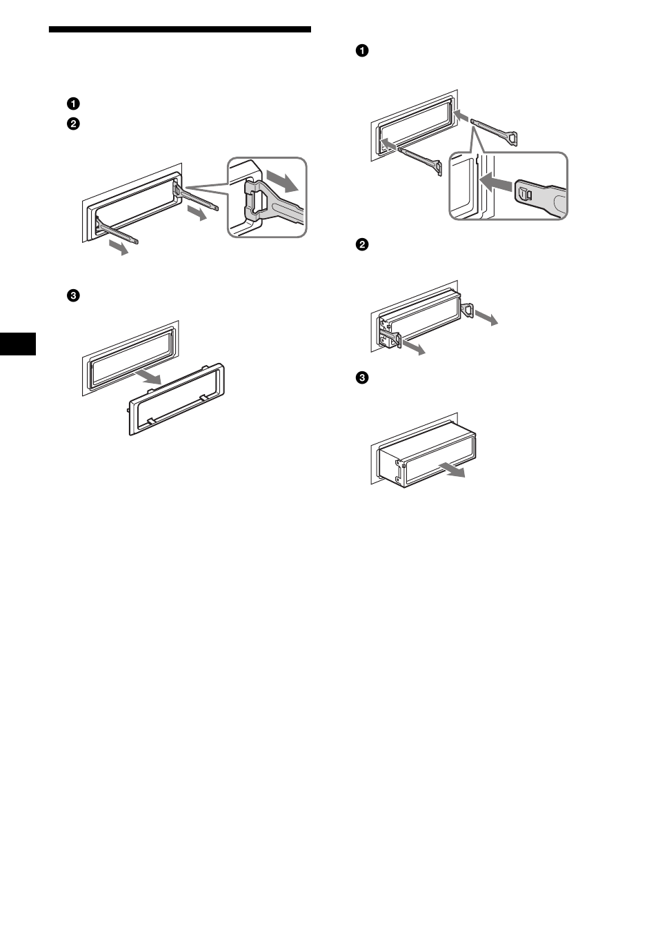 Démontage de l’appareil, 26 démontage de l’appareil | Sony CDX-F5000C User Manual | Page 84 / 152