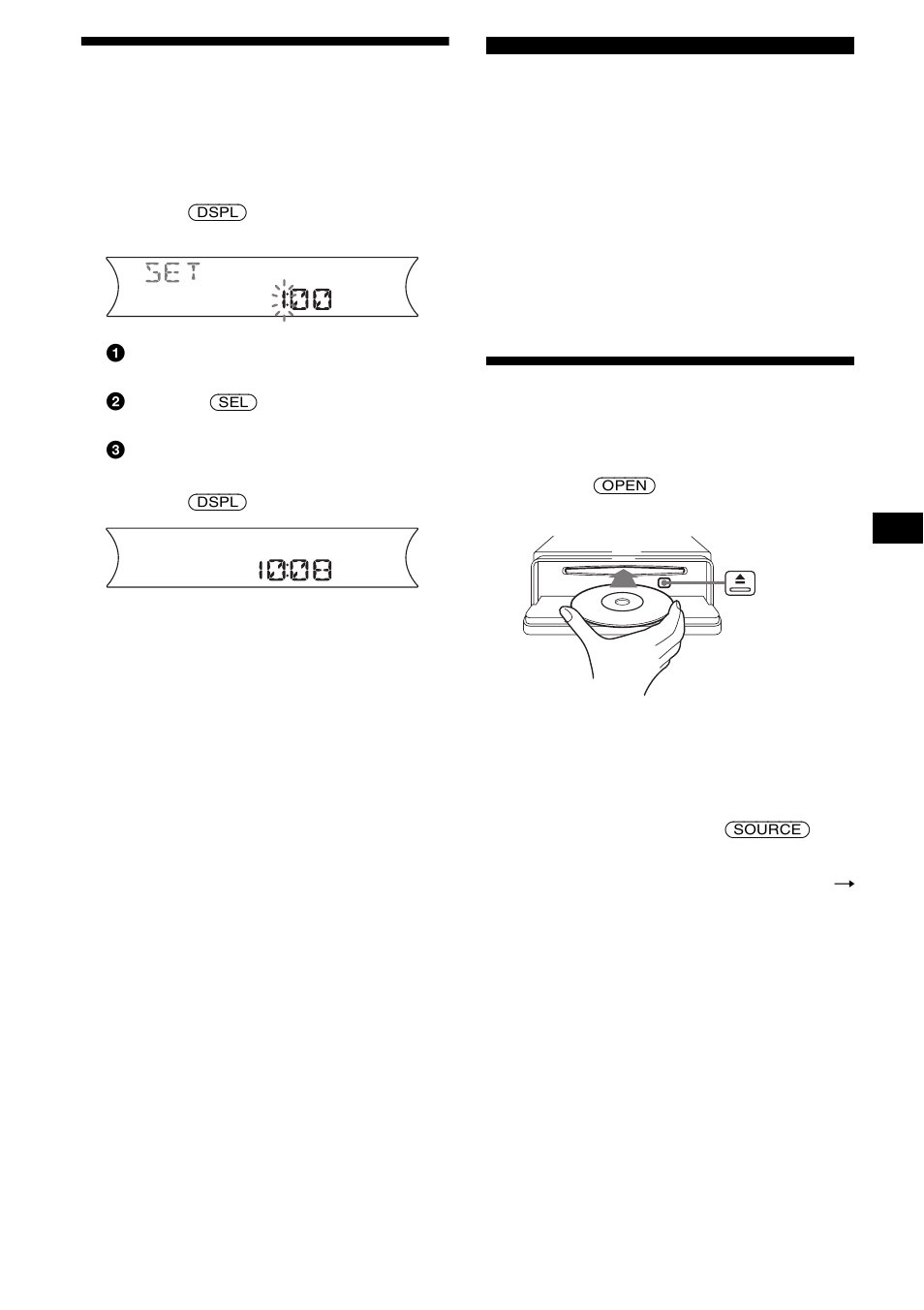 Impostazione dell’orologio, Lettore cd unità cd/md (opzionale), Riproduzione di un disco | 9impostazione dell’orologio | Sony CDX-F5000C User Manual | Page 97 / 152